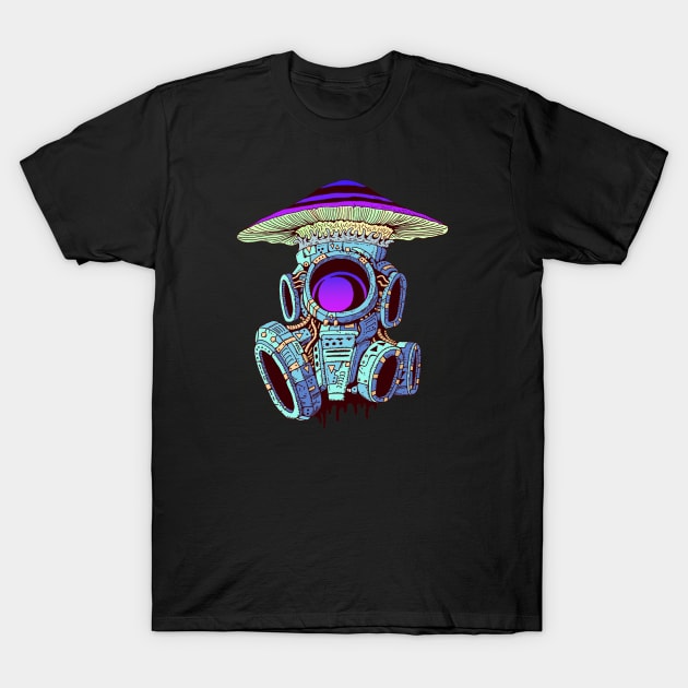 TOXIC SHROOM MACHINE T-Shirt by DOODLESKELLY